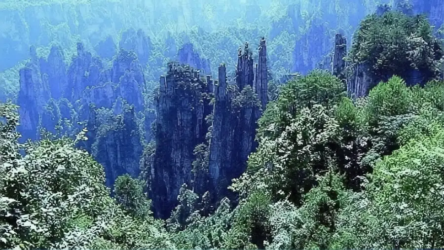 Tianzi Mountain Scenic Area in Wulingyuan Scenic Area, Zhangjiajie, China