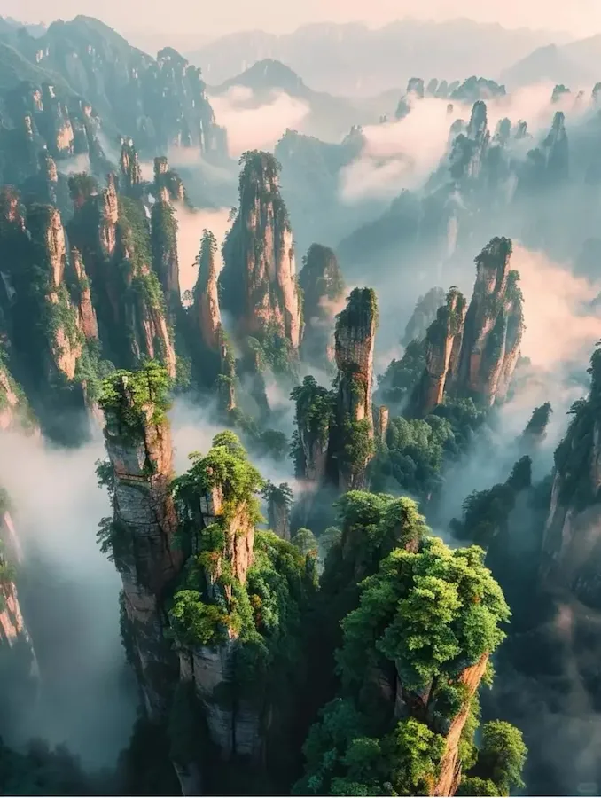 Zhangjiajie Wulingyuan Yuanjiajie Scenic Area