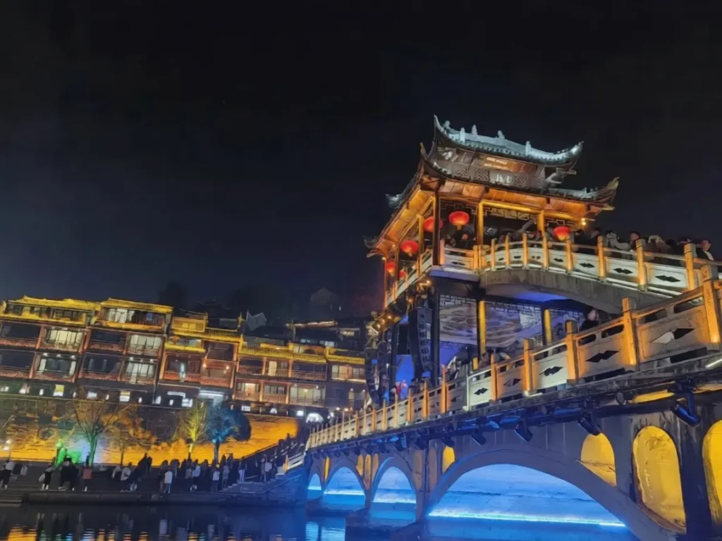 Night view of Fenghuang Ancient Town