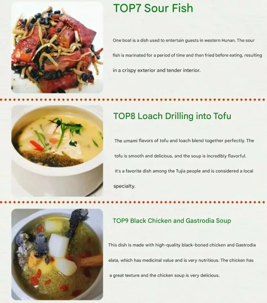 Sour fried fish, loach tofu soup, and black chicken soup