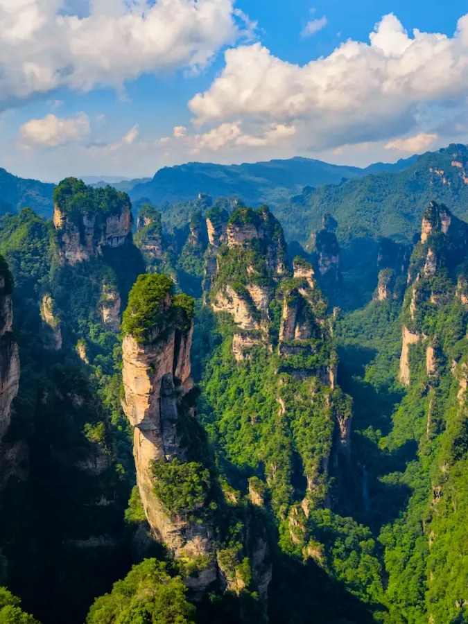 Avatar Mountains Zhangjiajie China:Yuanjiajie in Zhangjiajie